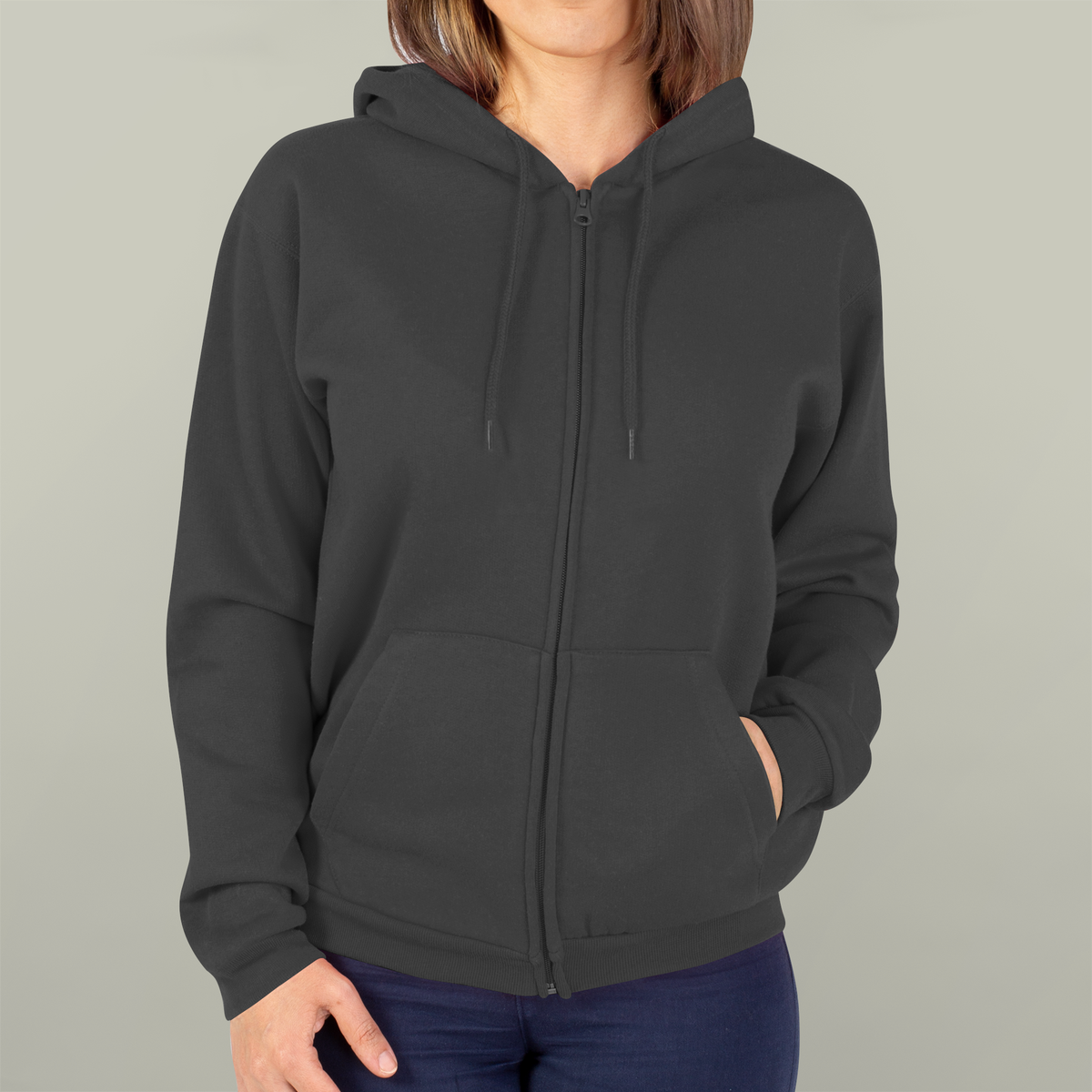 Unisex Hooded Zip Sweatshirt