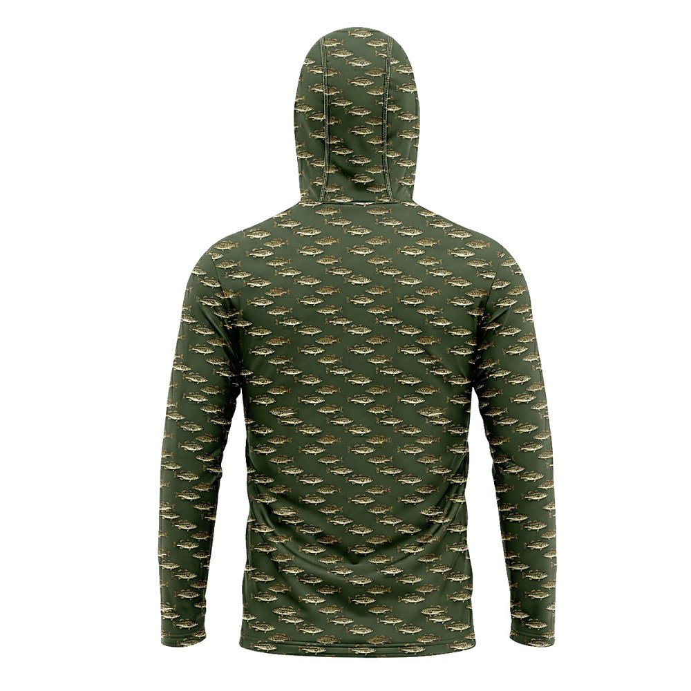 Largemouth Bass UPF Performance Hoodie - Image 2