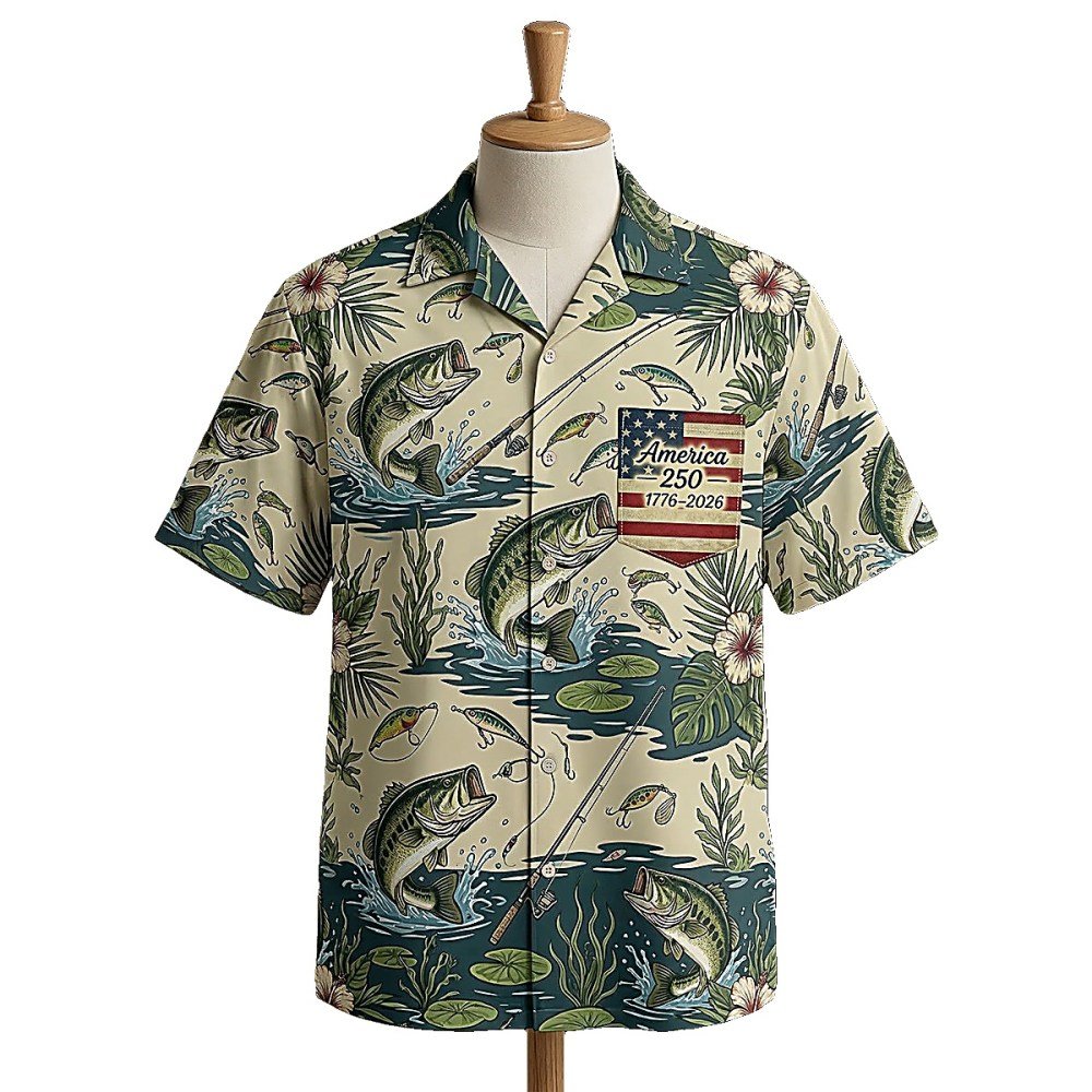 Bass Fishing Hawaiian Shirt