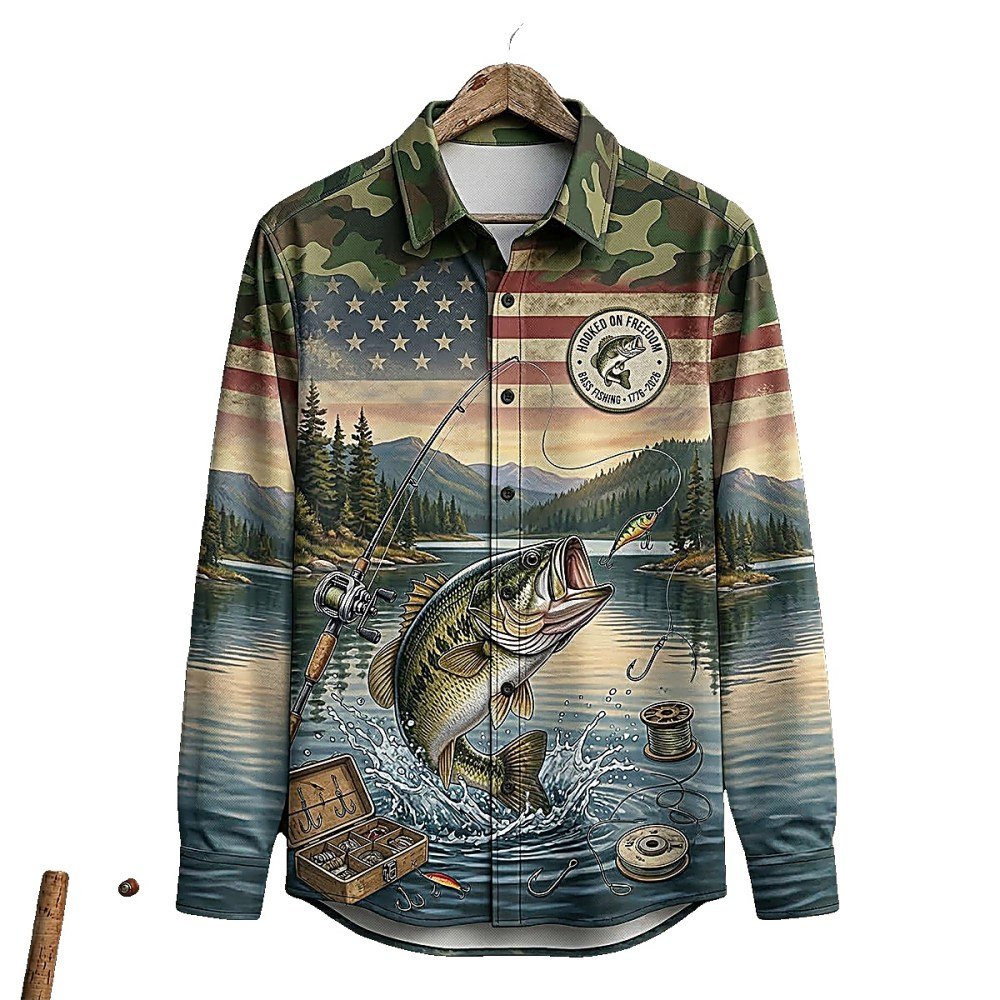 Bass Fishing Long Sleeve Shirt