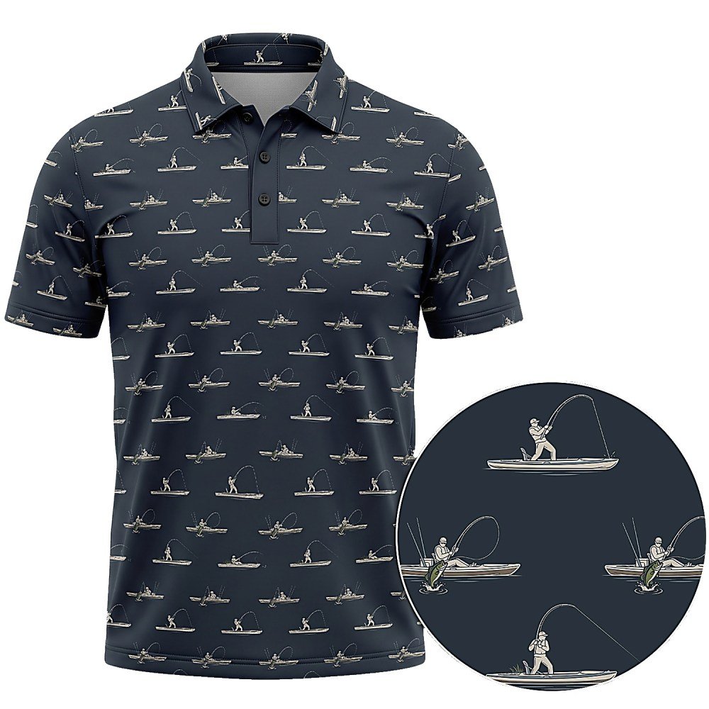 Kayak Fishing Polo Shirt KFP1001