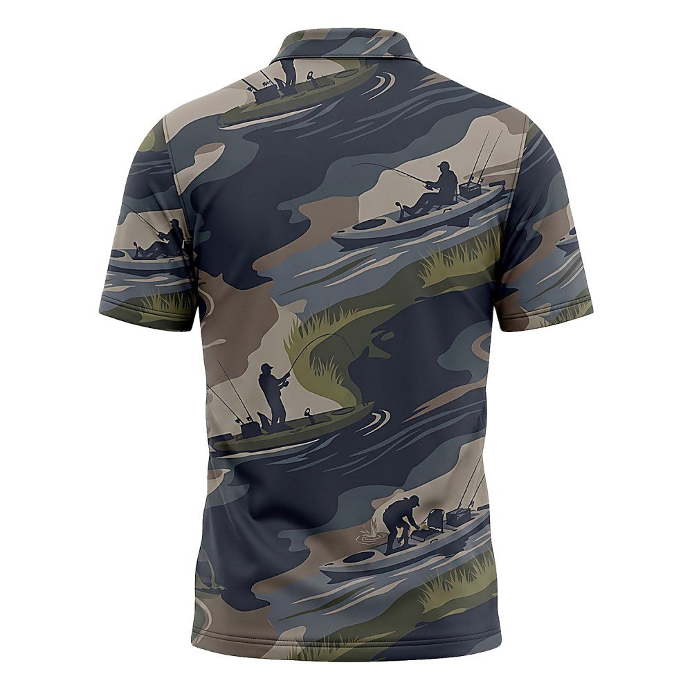 Kayak Fishing Polo Shirt - Image 2