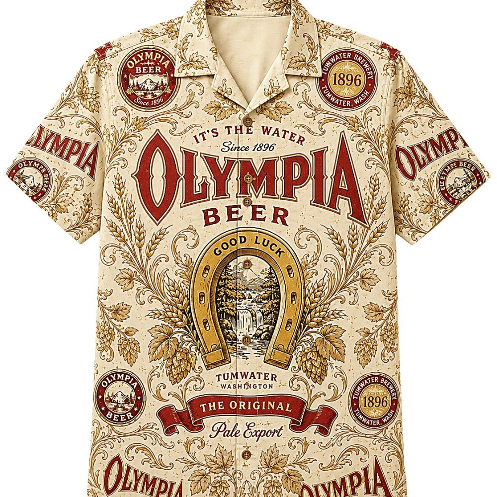 Olympia Beer Good Luck Hawaiian Shirt
