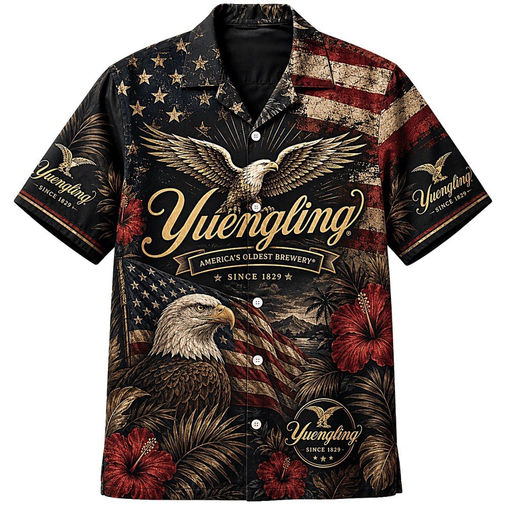 Yuengling American Eagle Hawaiian Shirt