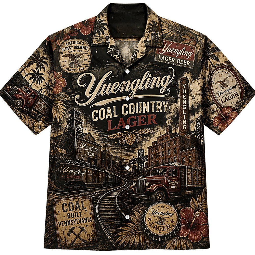 Yuengling Coal Country Lager Hawaiian Shirt