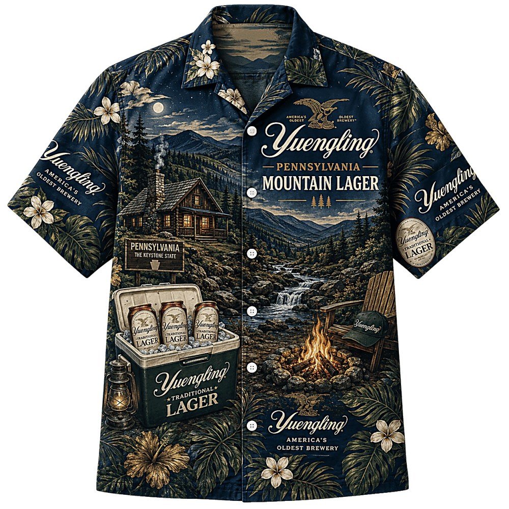 Yuengling Mountain Lager Hawaiian Shirt